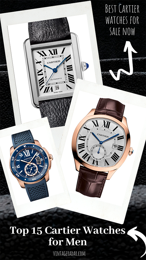 Top 15 Relojes Cartier para hombres Mejores relojes Cartier a la venta ahora Vintage Radar