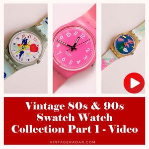 Vintage Swatch Watch Collection - Part 1 - Video