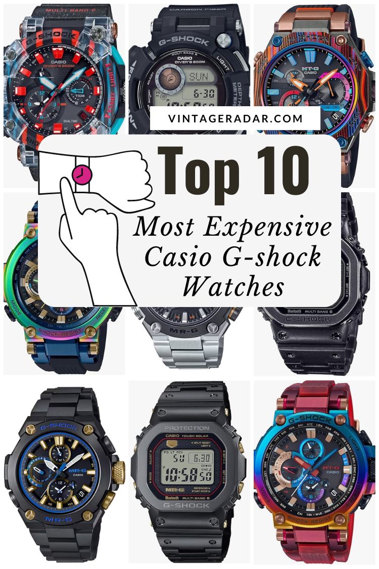 Top 10 Most Expensive Casio G-Shock Watches – Vintage Radar