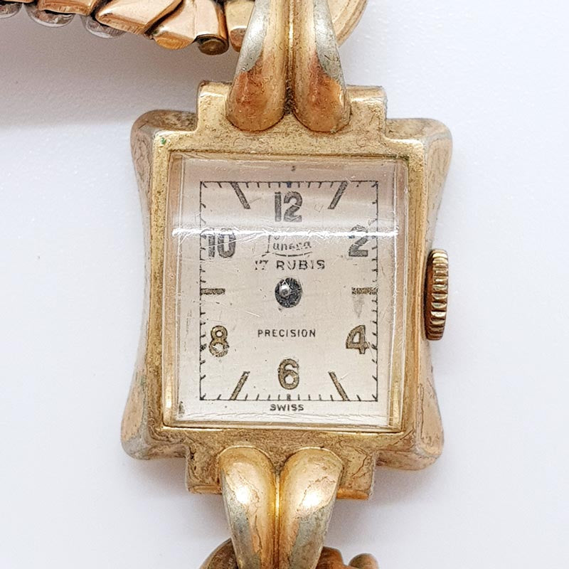 Montre Mécanique Vintage Lunesa Precision 17 Rubis - Avec Bracelet Extensible, Fonctionne, Occasion