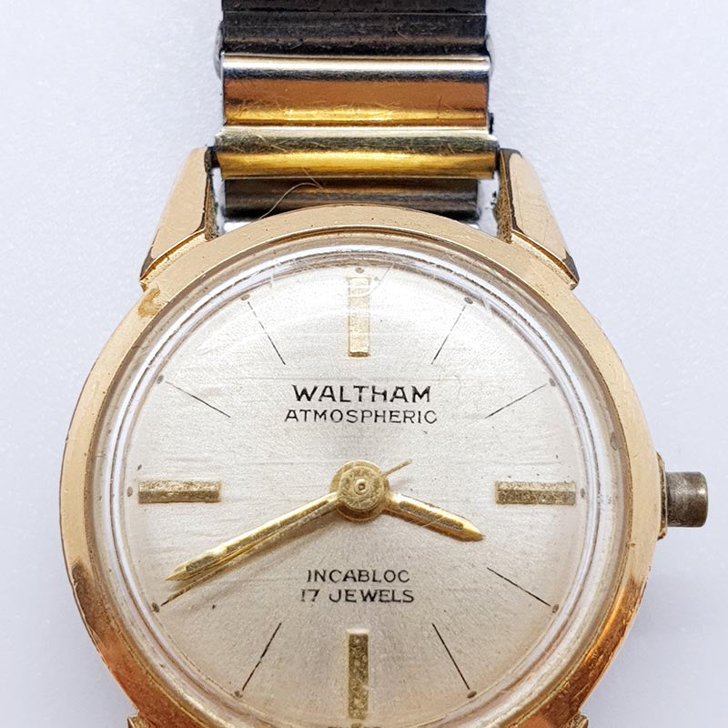 Waltham Atmospheric 17 Jewels Swiss-Made Watch for Parts & Repair