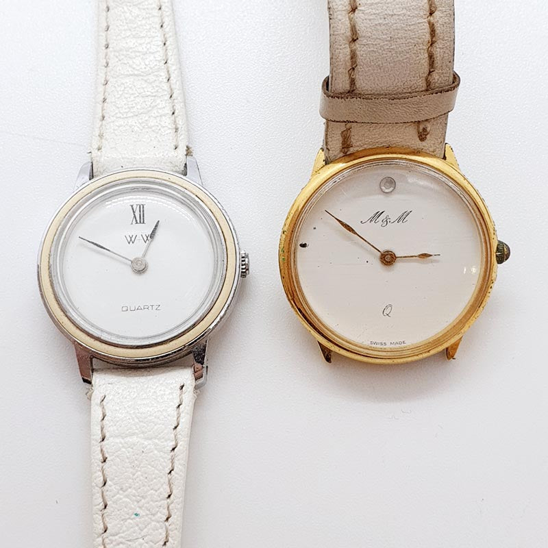 Lotto di orologi al quarzo Made M M Swiss per parti e