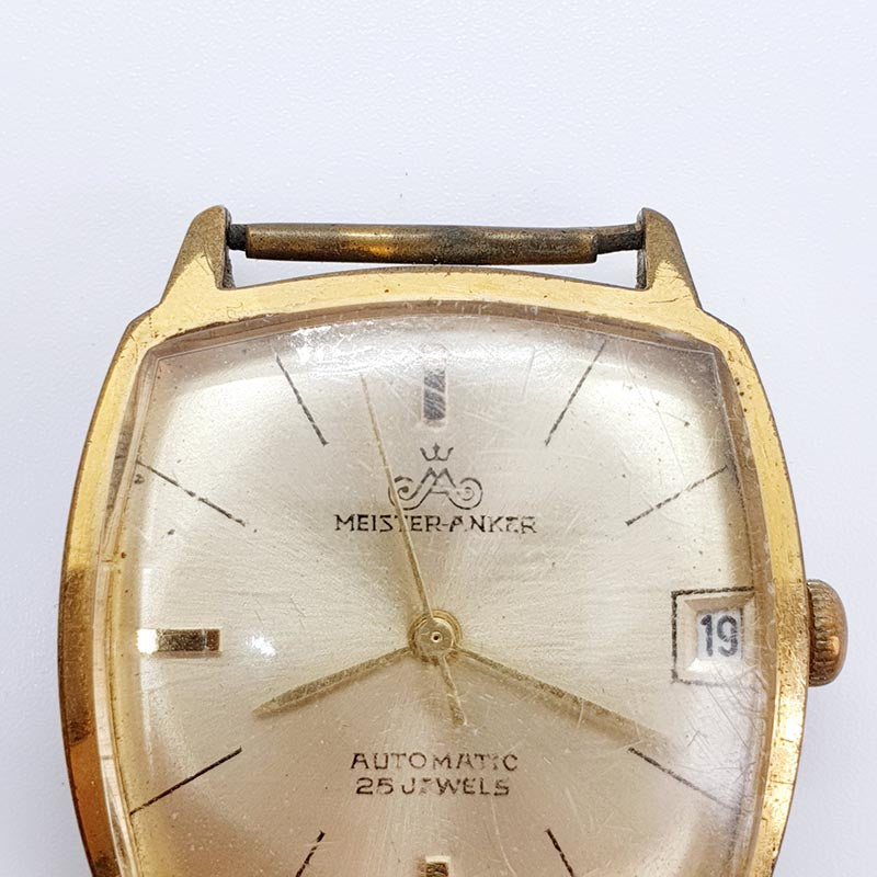 25 Rubis Anker 55 Uhr Rectangular Meister Anker 25 Jewels Automatic Watch For Parts