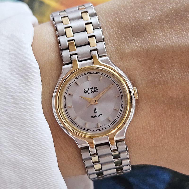 Vintage Two-Tone Bill Blass Ladies Watch with Stainless Steel 