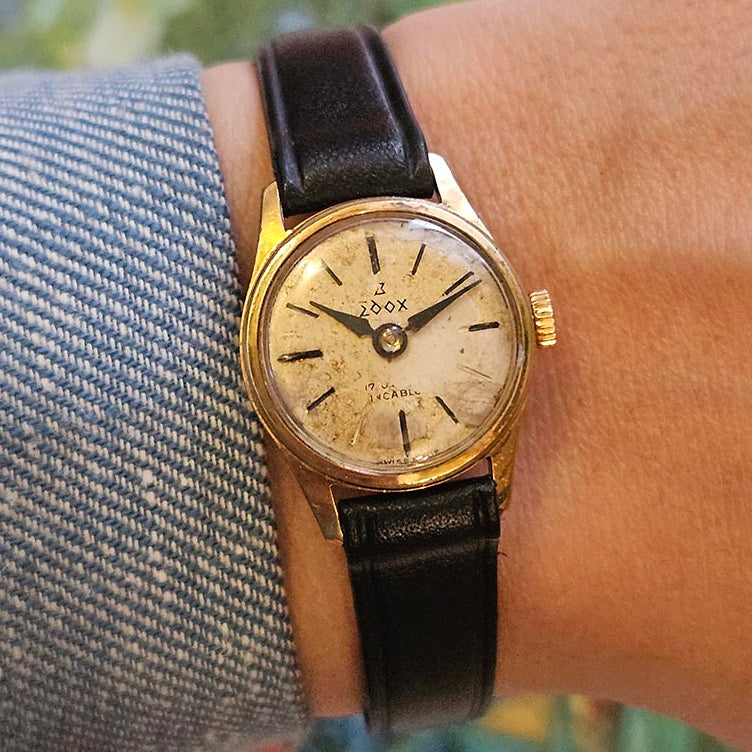 Edox vintage Incabloc reloj para mujeres Mecánico de fabricación