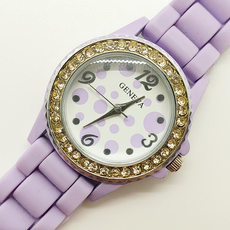 Geneva Pink with Crystal Rhinestones Ladies Analog Watch Geneva | Accessories | 20 Geneva Silverpink Rhinestone  main image 3