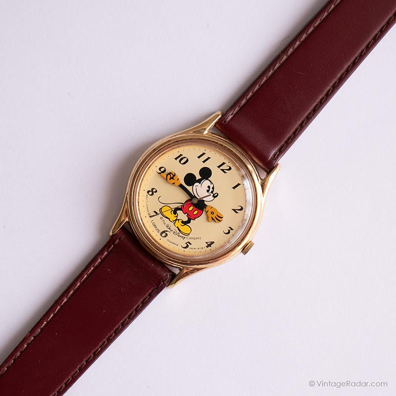 Lorus Disney Women\'s V515-6000 Gold Tone Mickey Mouse Bracelet Band Watch 31mm Vintage Lorus Men Disney Mickey Mouse Gold tone Quartz Watch  main image 2