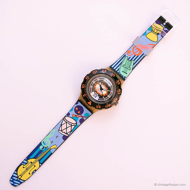 Swatch Watch - SUBW110B - SKYTOP Swatch Plastic - Square SUB 18mm ASUBW110B SUBW110 Skytop  main image 4