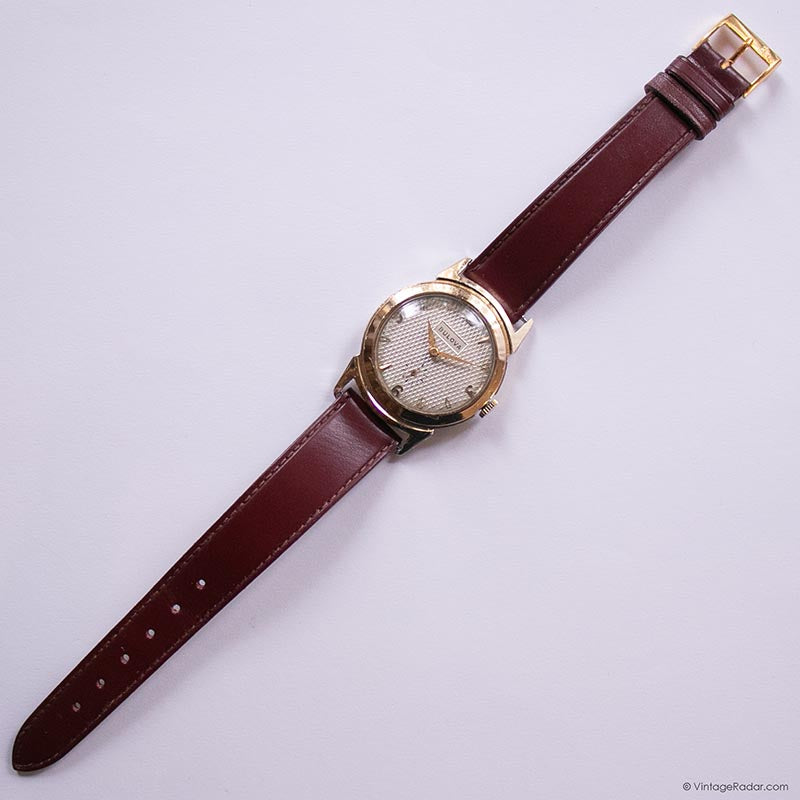 Vintage Gold-tone Bulova Watch for Men | 1960s Mechanical  display picture 3