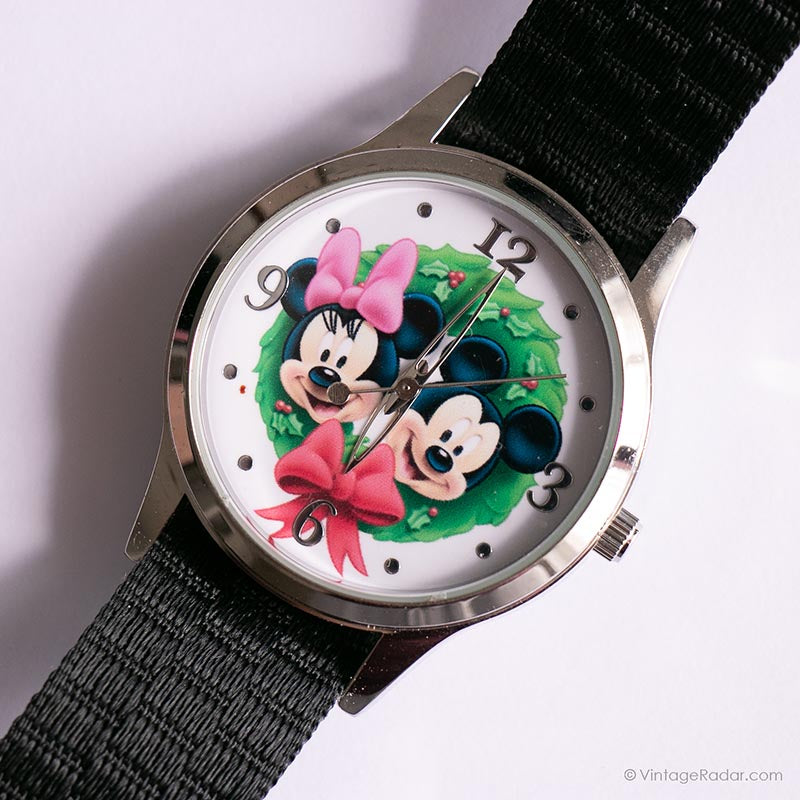 Disney Mickey and Minnie Mouse Christmas Watch 1990s Vintage ~ 260402-WH 1063 Minnie Mouse Watch Vintage - Etsy main image 2