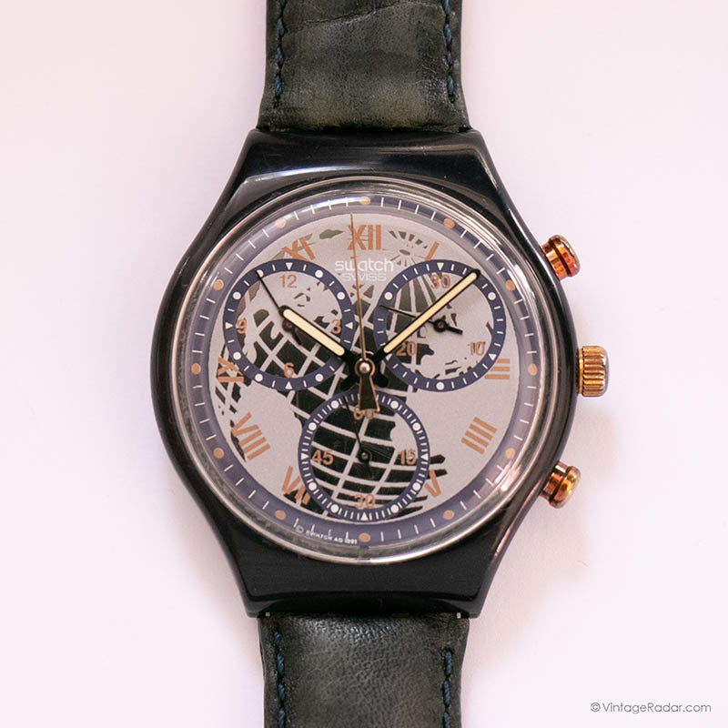 Swatch SCN104 TIMELESS ZONE Watch | 1991 Swatch Chrono with Box