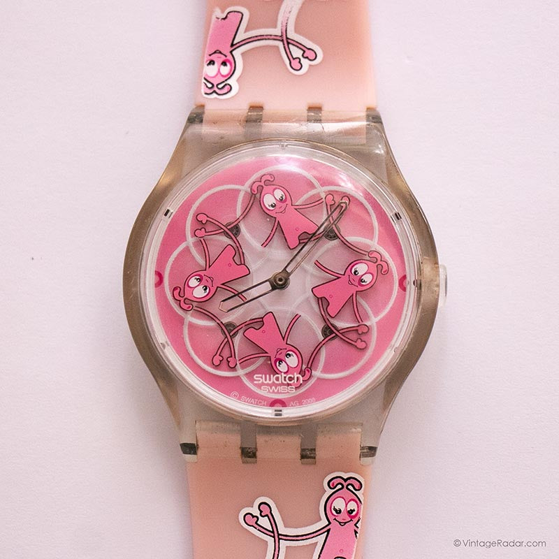 スウォッチ ラグジュアリーコレクションWAVING CRYSTALS Vintage Swatch SUPK108 LOVE HANDS Watch | Jelly in Jelly Puzzle