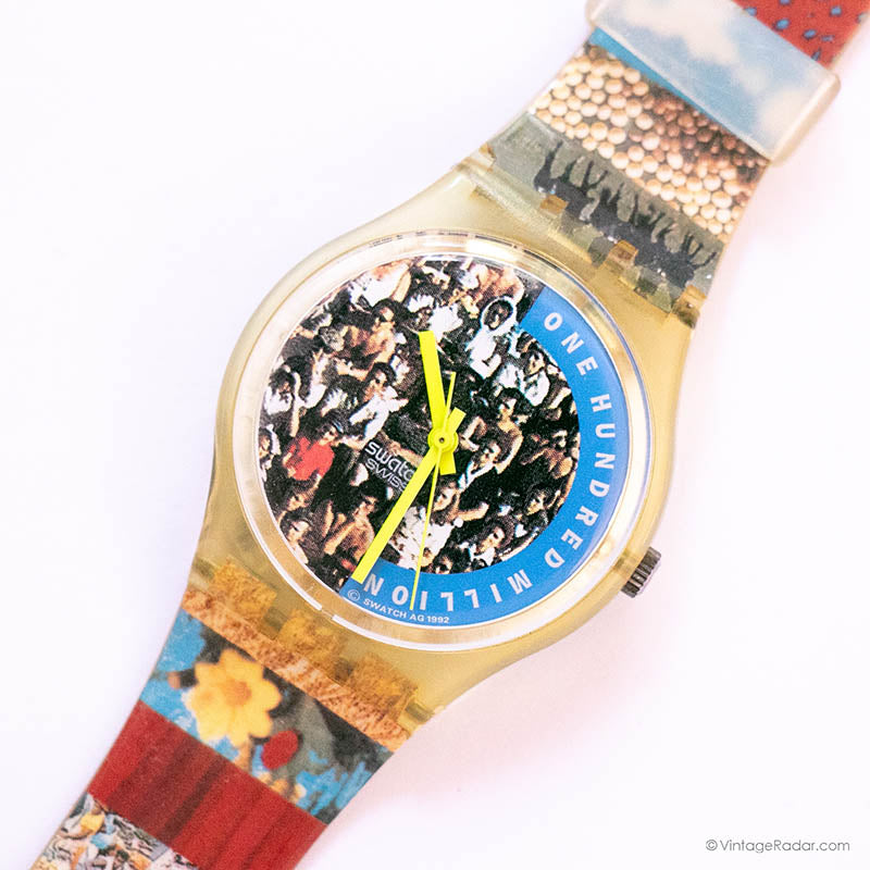 Vintage 1992 Swatch GZ126 THE PEOPLE Watch | Swatch Specials