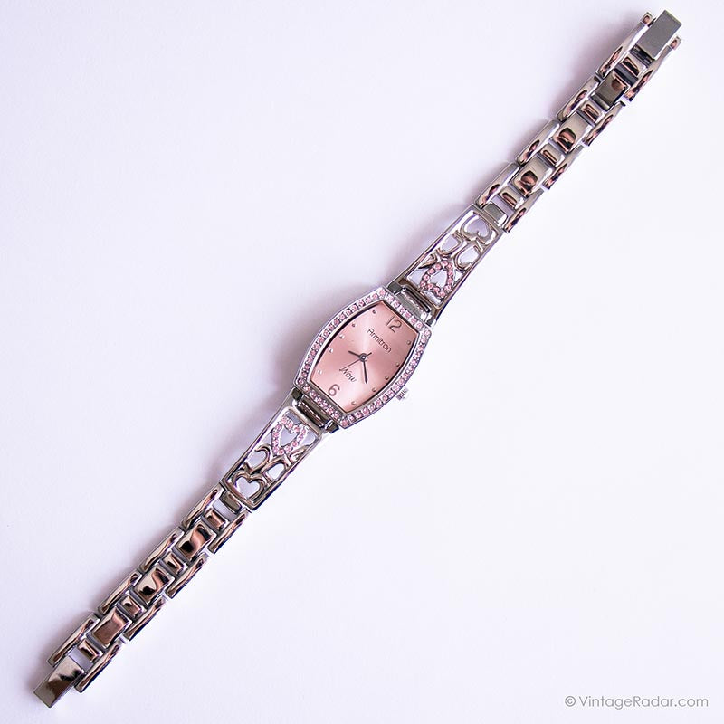 Armitron Pink Flower Dial Watch with White Strap ARMITRON Pro Sport Pink & White Women main image 2