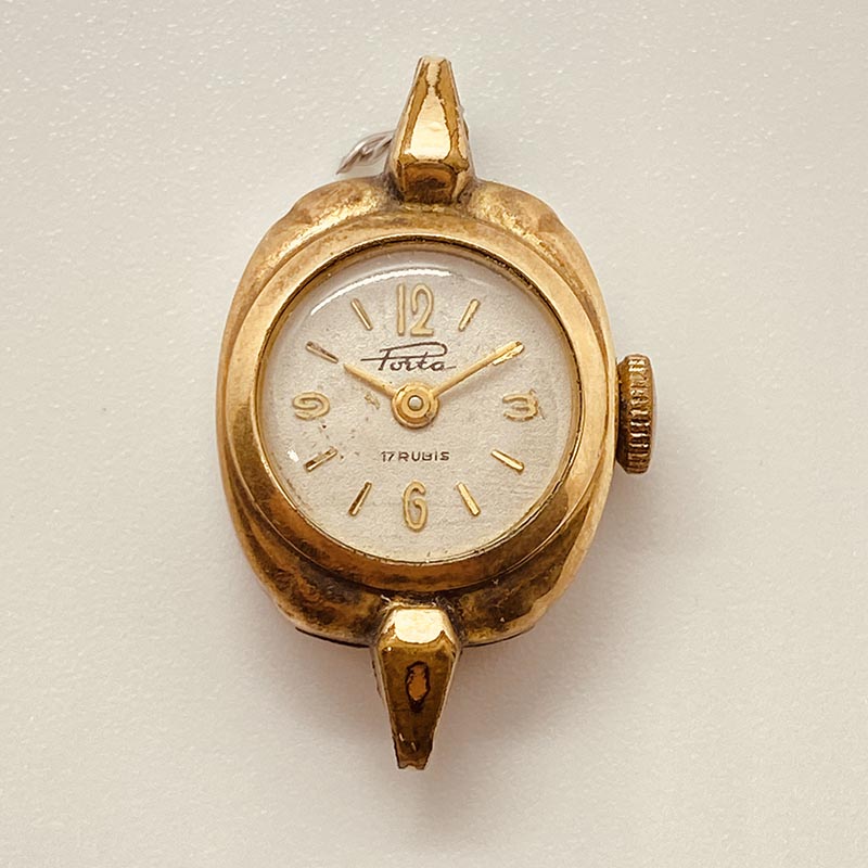 Porta 17 Rubis Gold-Plated German Watch for Parts & Repair  display picture 2