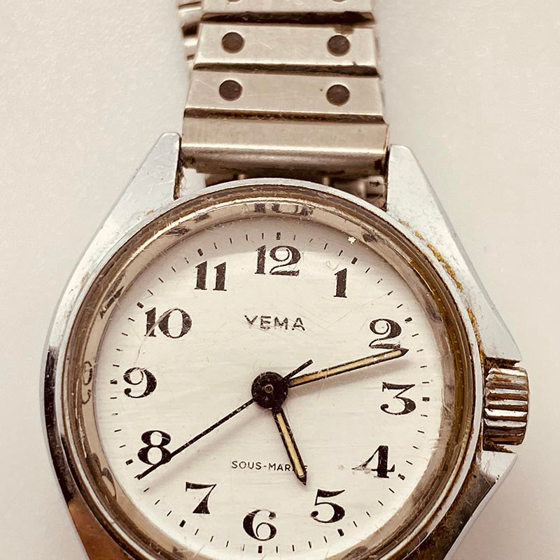 Montre Mécanique Vintage YEMA Sous Marine Femme - 17 Rubis - Années 80