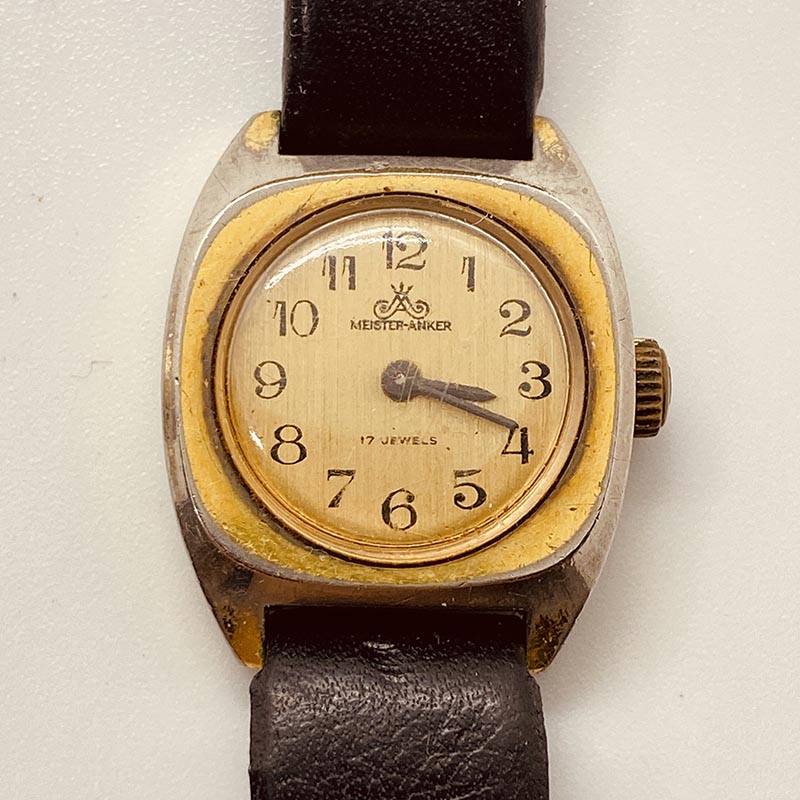 1970s Meister Anker 17 Jewels Watch for Parts & Repair - NOT