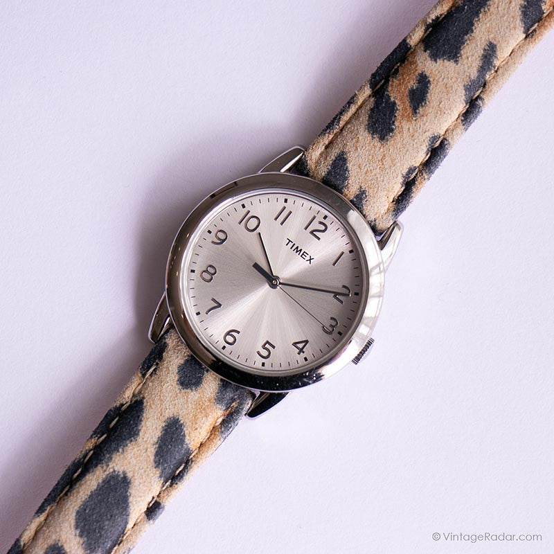 時計 TIMEX Watch Leopard Vintage Timex Fashion Watch for Ladies | Leopard Print Strap