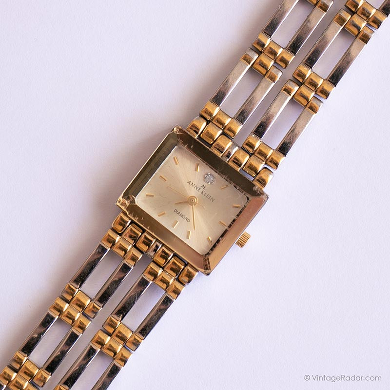 NWT - Vintage Anne Klein Swiss Diamond Collectiom Square face s-l400.jpg main image 4