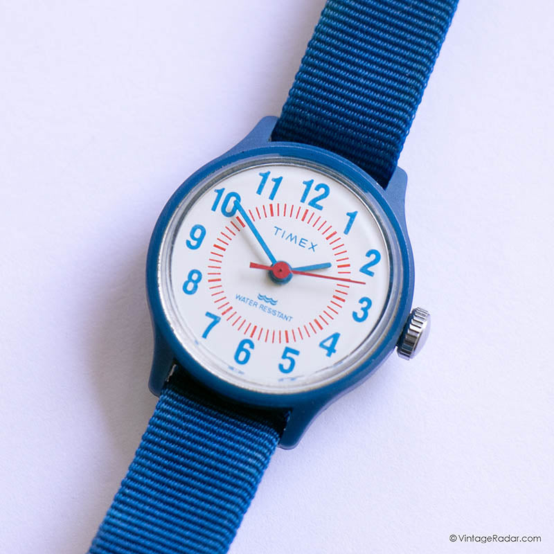 Rare 90s Blue Timex Watch for Women Colorful Retro Timex Watch