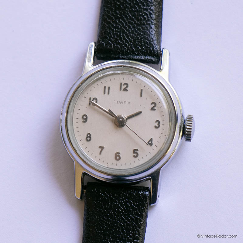 RARE 1970s Timex Windup Watch for Ladies | Retro Silver-tone  display picture 3