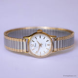 Elegante Timex reloj para mujeres | Damas dos tono Timex Reloj CR 1216 Cell Cell
