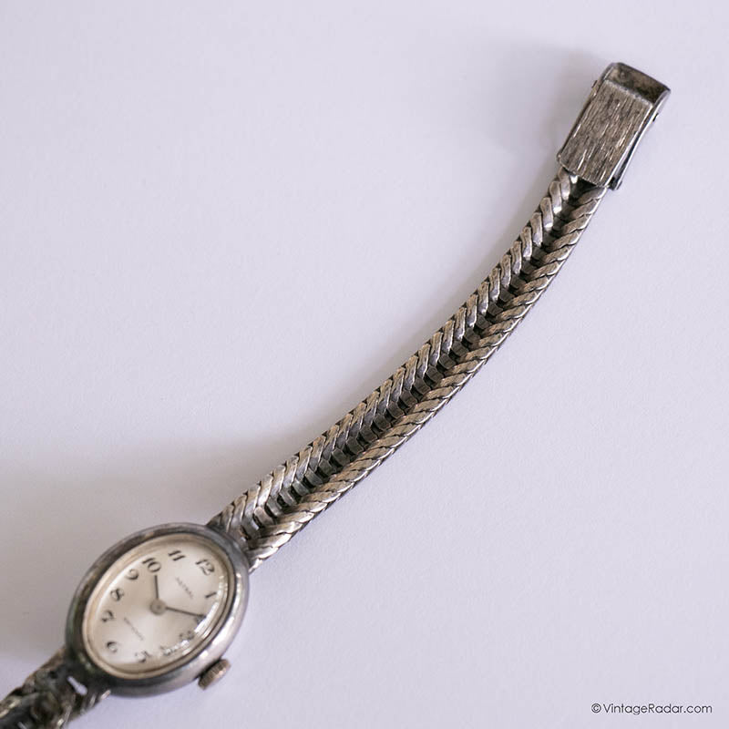 Montre Vintage Cober En Argent - Mouvement Mécanique Manuel FHF 69.21 - NOS état Excellent