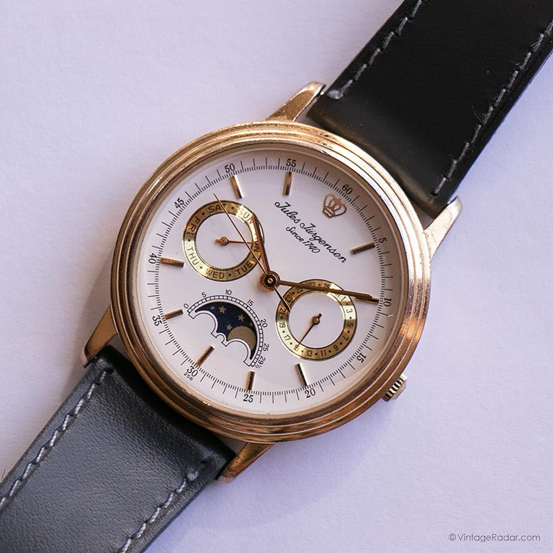 RARE Vintage Jules Jurgensen since 1740 Moon Phase Watch for 