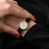 17 Rubis Minimalist Gold-Tone Trumpf Uhr | Vintage mechanisch Uhr