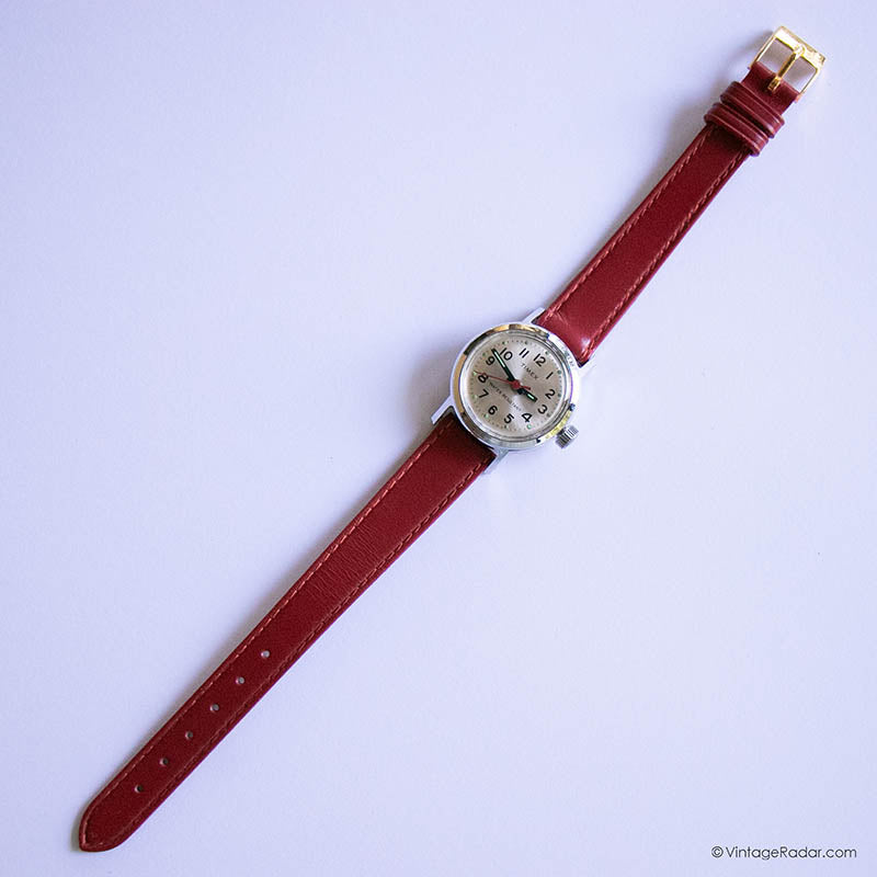 Timex Montre Femme Easy Reader Bracelet en Cuir de 30 mm