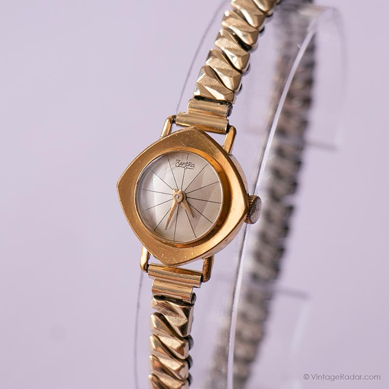 Rare ZentRa Gold Plated Mechanical Watch Best Watches For Women