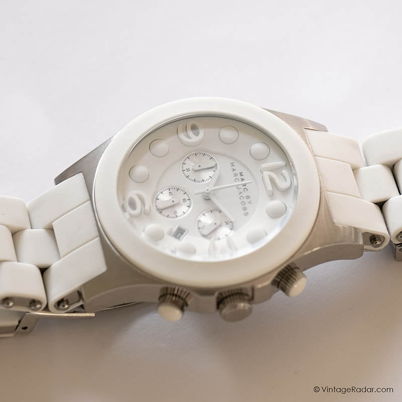 MARC BY MARCJACOBS♡時計白 Vintage Marc by Marc Jacobs Watch for Her White Dial & White Strap