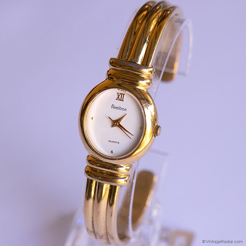 Armitron Now Gold Tone Ladies  Bangle Bracelet Watch Armitron Now Bangle watch Gold tone Women main image 4