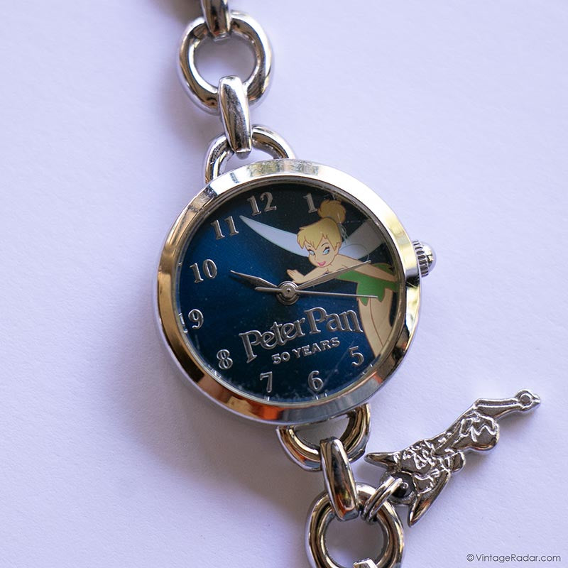 Vintage Blue-Dial Tinker Bell Watch | Peter Pan 50 Years Watch by