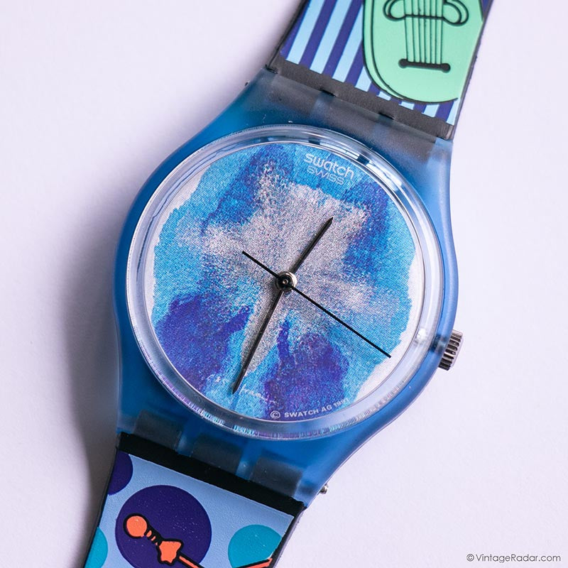 Vintage Swatch GZ118 HORIZON Watch | 90s Colorful Swatch  display picture 3
