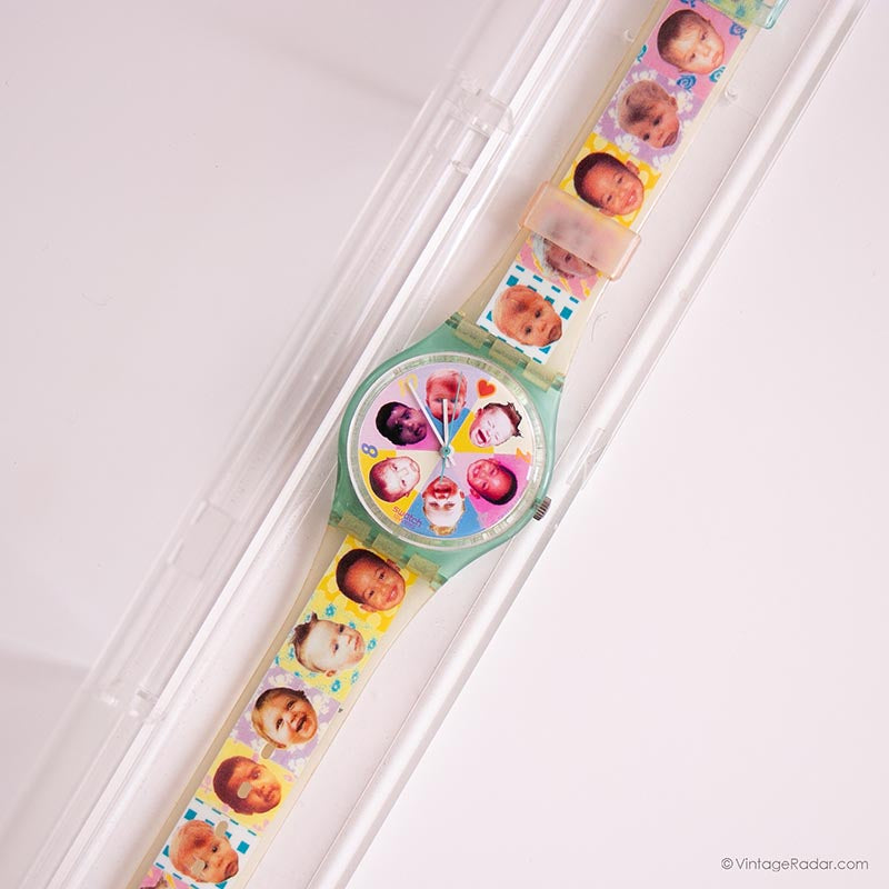 VINTAGE ADORABLE SWATCH COLLECTOR Vintage Swatch LOTS OF DOTS GZ121 Watch for Her | Swatch  main image 4