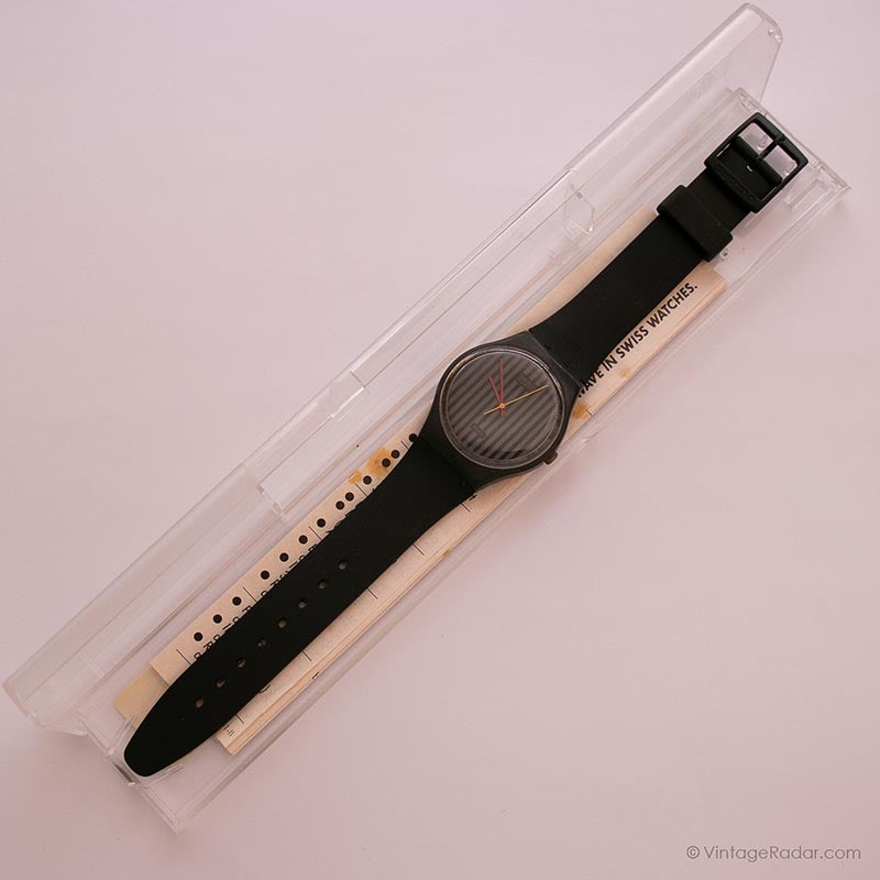 1985 Swatch Standards PINSTRIPE GA102 Watch | 80s