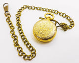 Gold-tone Kerfran Pocket Watch | Little Vintage Pocket Watch - Vintage Radar