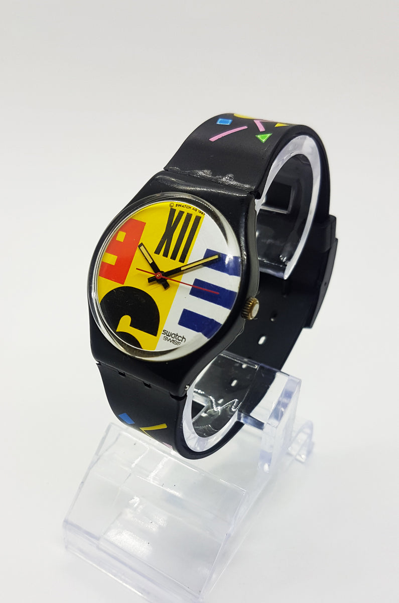 Swiss Made 1987 Vintage Swatch Watch | NINE TO SIX GB117 Swatch