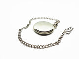 Fugit Tempus Silver Pocket Watch Vintage | Can Be Engraved Upon Request - Vintage Radar