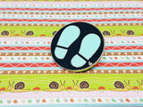 Minimalist Footsteps Enamel Pin | Disney Lapel Pin - Vintage Radar