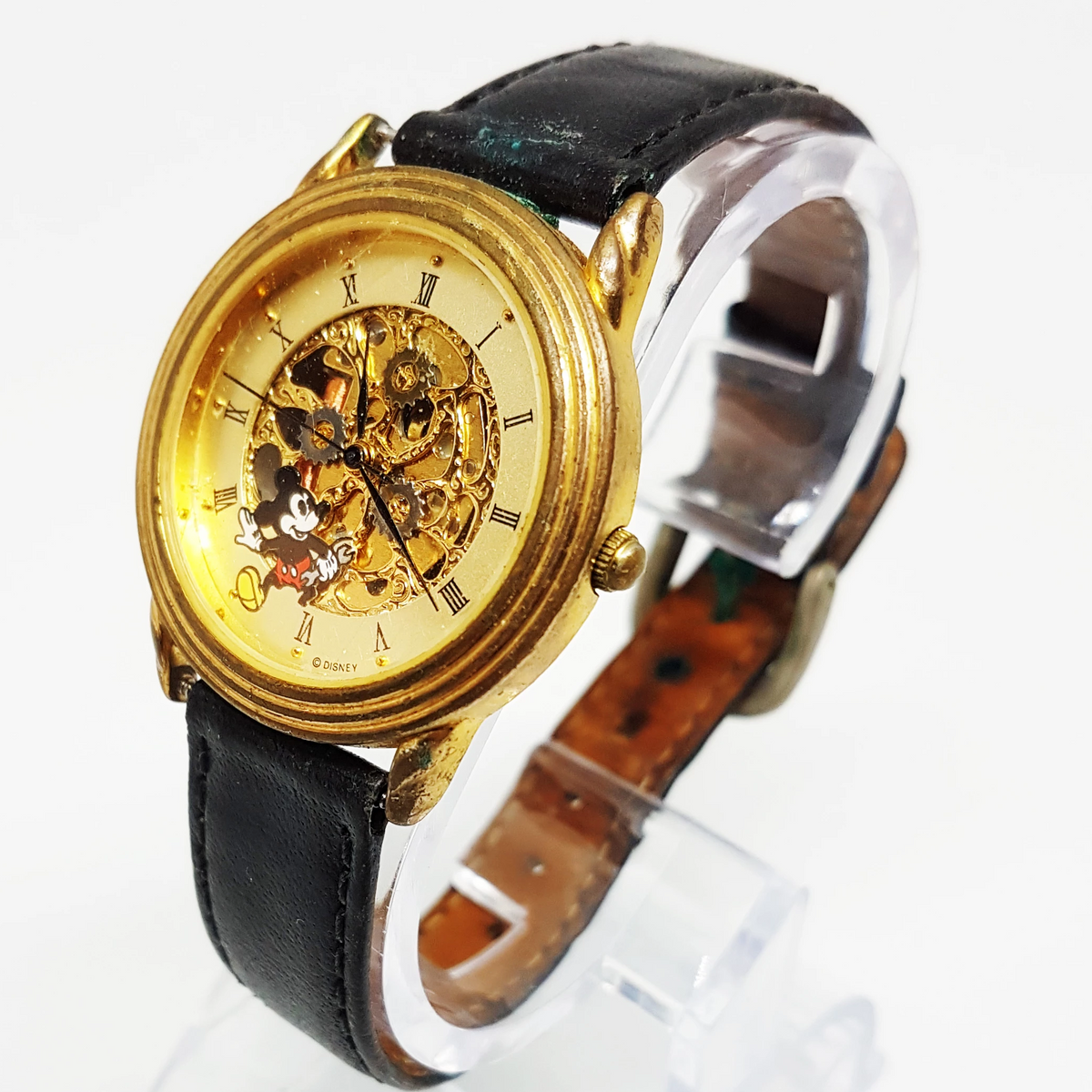 Mickey Mouse Disney watch for men and women | Gold Skeleton  display picture 2
