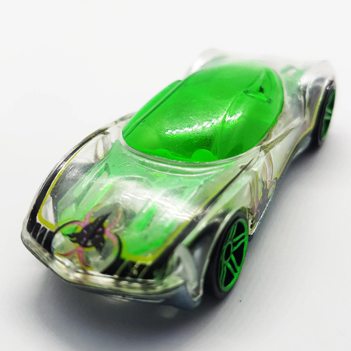 Green Phantasm Hot Wheel Collectible Car Skeleton Mattel Toy Car