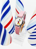 Lorus Quartz V811-0150 Mickey Mouse Watch with Pink Strap | 90s Watch - Vintage Radar