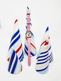 Lorus Quartz V811-0150 Mickey Mouse Watch with Pink Strap | 90s Watch - Vintage Radar