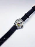 Ingersoll Mickey Mouse Watch | Silver-Tone Disney Quartz Watch For Him - Vintage Radar