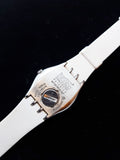 SUNDOWN PINK YLS409G Swatch Irony | Vintage Swatch Watch For Her - Vintage Radar