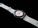 SUNDOWN PINK YLS409G Swatch Irony | Vintage Swatch Watch For Her - Vintage Radar