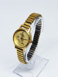 1980s Lorus Y481 8730 by Seiko Watch | Lorus Gold Coin Mickey Mouse Watch - Vintage Radar