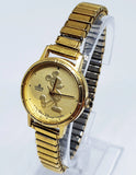 1980s Lorus Y481 8730 by Seiko Watch | Lorus Gold Coin Mickey Mouse Watch - Vintage Radar